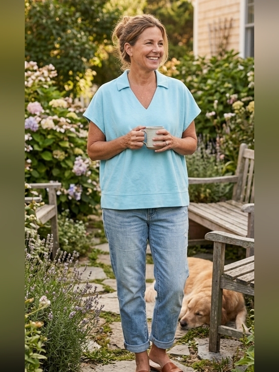 Alfani Tops - Alfani Women’s Plus Size 3X Tiffany Blue V-Neck Poncho Top Relax Fit Fashion